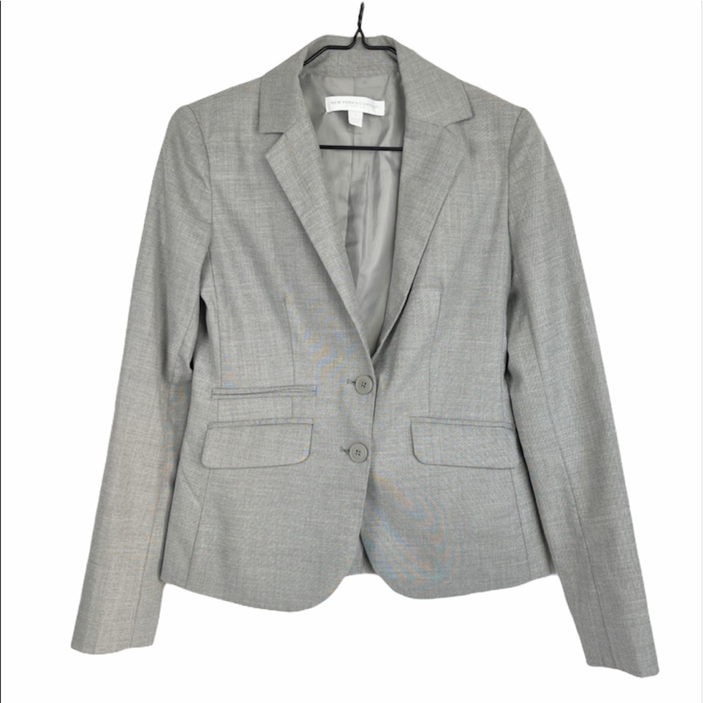 New York & Company Gray Blazer Jacket